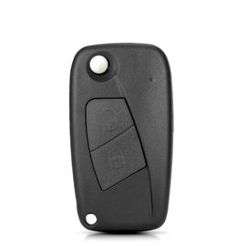 Ellyyou-Coque De Clé De Voiture À 2/3 Boutons,Télécommande Pliante,Lame Non Coupée,Fiat 500 Punto Stilo Ducato Krasnodoblo Bravo - Type 2 Buttons Black