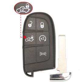 Jingyuqin-Coque De Clé Télécommande Intelligente De,Étui De Clé De Voiture,Lame Sip22,Convient Pour Fiat 500,500l,500x,Toro 2016,2017,2018,2019,3,4,5btn - Type 5btn Pickup