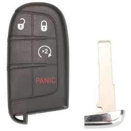 Jingyuqin-Coque De Clé Télécommande Intelligente De,Étui De Clé De Voiture,Lame Sip22,Convient Pour Fiat 500,500l,500x,Toro 2016,2017,2018,2019,3,4,5btn - Type 4button Start Panic
