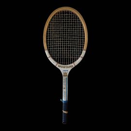 Raquette Ancienne Tennis Montana Junior Bois Vintage Multicolore