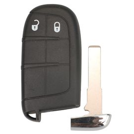 Jingyuqin-Coque De Clé Télécommande Intelligente De,Étui De Clé De Voiture,Lame Sip22,Convient Pour Fiat 500,500l,500x,Toro 2016,2017,2018,2019,3,4,5btn - Type 2 Buttons