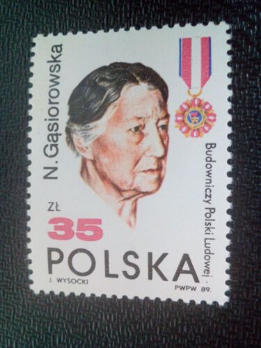 Timbre Pologne Yt 3014 Natalia Gasiorowska (1881-1964) Professeur 1989 ( 51004 )