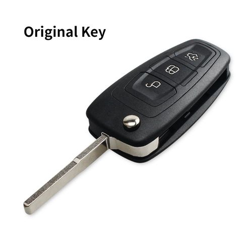 Ellyyou-Coque De Clé De Voiture Pliable À Distance Modifiée À 3 Boutons,Étui Pour Ford Focus 2,3,Mondeo Fi.C.,C Max,S Max,Galaxy,Mondeo - Type Original Hu101 Blade #B