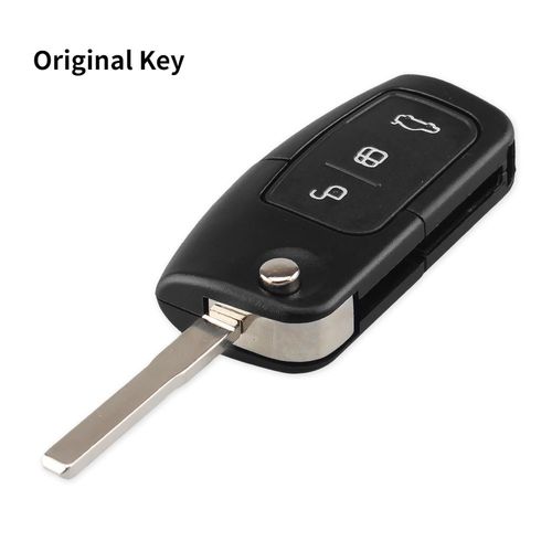 Ellyyou-Coque De Clé De Voiture Pliable À Distance Modifiée À 3 Boutons,Étui Pour Ford Focus 2,3,Mondeo Fi.C.,C Max,S Max,Galaxy,Mondeo - Type Original Hu101 Blade #A