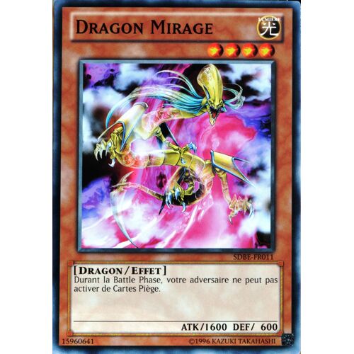 Carte Yu-Gi-Oh Sdbe-Fr011 Dragon Mirage Commune Neuf Fr