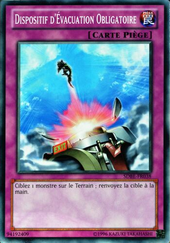 Carte Yu-Gi-Oh Sdbe-Fr038 Dispositif D'evacuation Obligatoire Commune Neuf Fr
