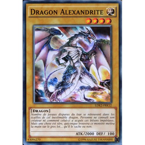 Carte Yu-Gi-Oh Ldk2-Frk12 Dragon Alexandrite 2ed/2st Commune Neuf Fr