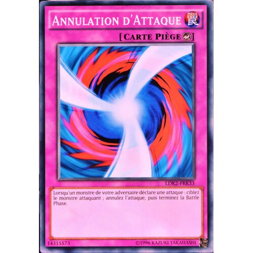 Carte Yu-Gi-Oh Ldk2-Frk33 Annulation D'attaque 2ed/2st Commune Neuf Fr