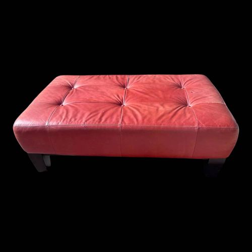 Banquette Cuir Rouge Rouge