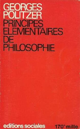 Principes Élémentaires De Philosophie