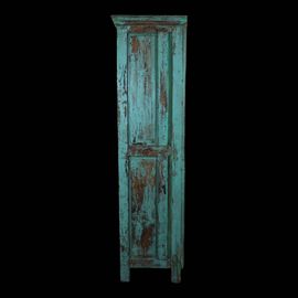 Armoire Bleue 2niveaux  4 Portes  Intrieur Naturel  Rcupration De Demeures Indiennes Bleu