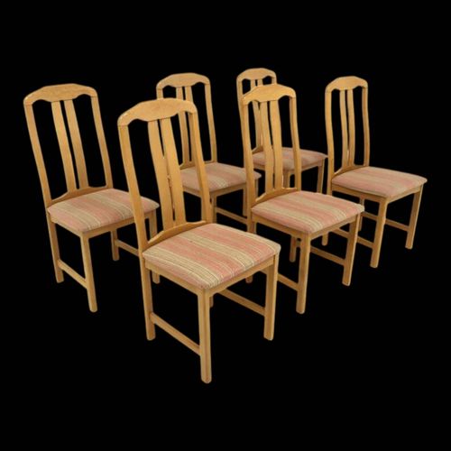 Set De 6 Chaises Scandinave En Chne Sude 1990 Bois