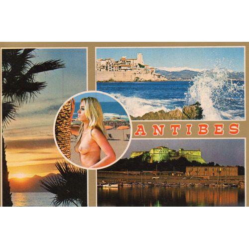 Carte Postale N° 800 Theme : Nus Et Plages - Antibes - 06 - Alpes Maritimes - Ecrite Et Timbree-