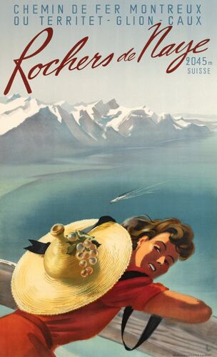Affiche Rocher De Naye Bahn