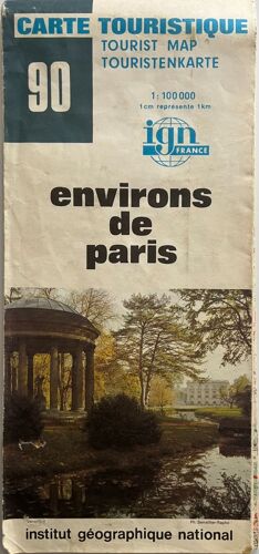 Ign, Carte Touristique 1:100 000, N°90