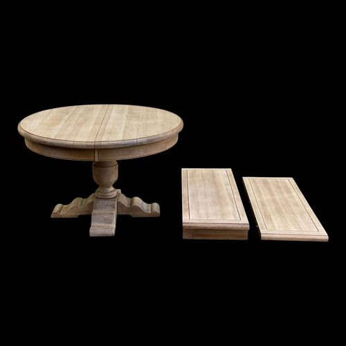 Table Manger Ronde Pied Central Extensible En Chne Massif Du 18me Bois