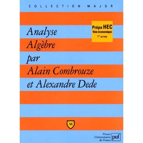 Analyse Algèbre