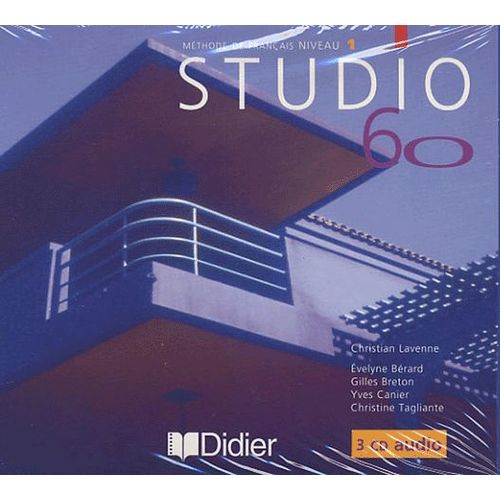 Studio 60 Méthode De Français Niveau 1 - 3 Cd