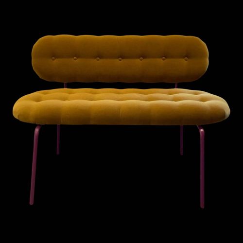 Banquette Velours Dore