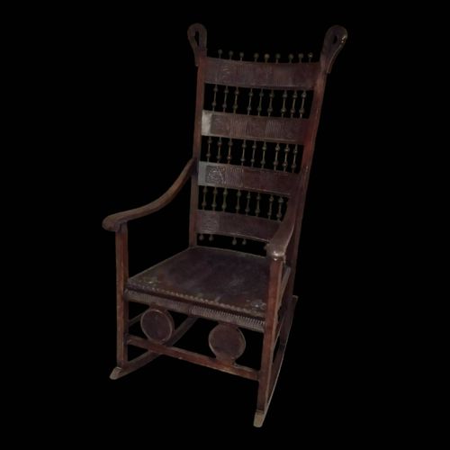 Rockingchair Fauteuil Bascule Xixe Art And Craft Bois