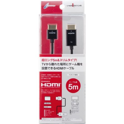 Cyber · Ultra Slim Hdmi Long Cable For Nintendo Switch (5m) [Import Japonais]