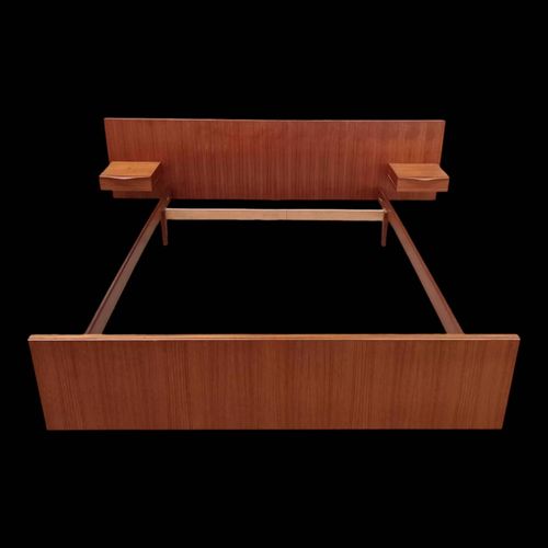 Lit Vintage Design En Teck Des Annes 60 Bois