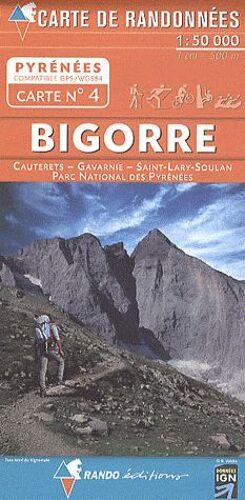 Pyrénées Carte 4 Bigorre - Cauterets - Gavarnie - St-Lary-Soulan - Parc National Des Pyrénées 1 : 50 000
