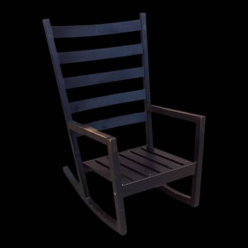 Rockingchair En Bois Noir