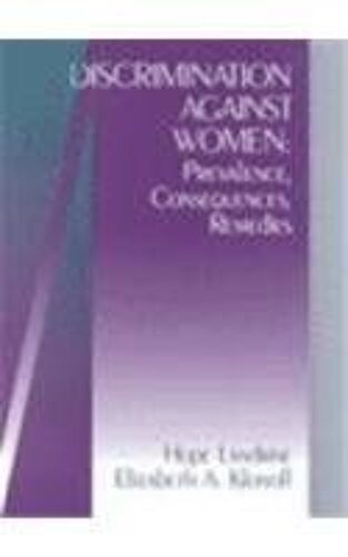 Discrimination Against Women: Prevalence, Consequences, Remedies