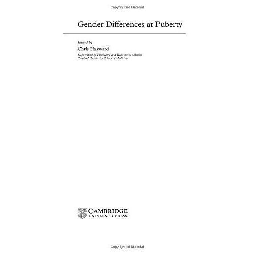 Gender Differences At Puberty