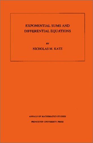 Exponential Sums And Differential Equations