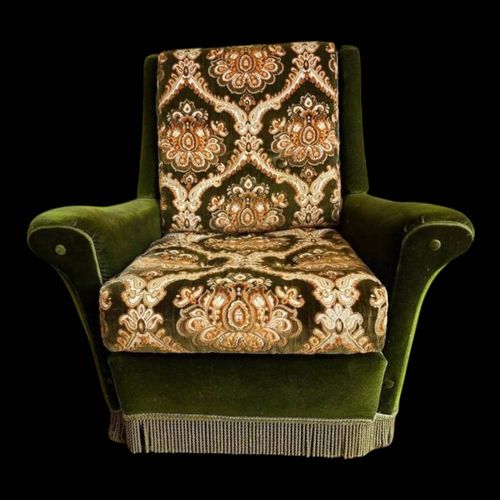 Fauteuil Vintage Vert Mousse Fauteuil Une Place Vert