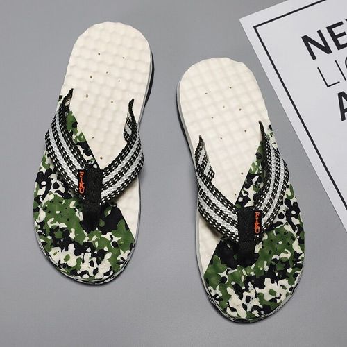 Camsolomon-Tongs De Plage Coordonnantes Pour Hommes,Pantoufles De Plage Décontractées Pour Hommes,Extérieur,Réfléchissant,Haute Qualité,Été,Ino -47