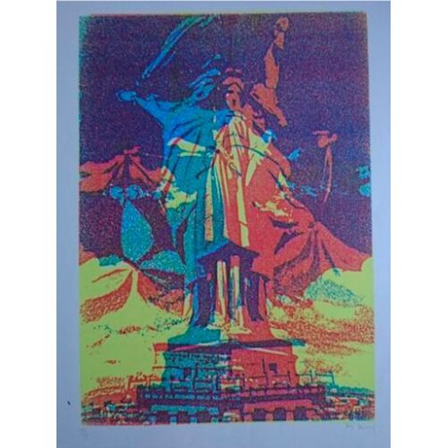 Sérigraphie Originale De Pol Bury, Statue De La Liberté 4