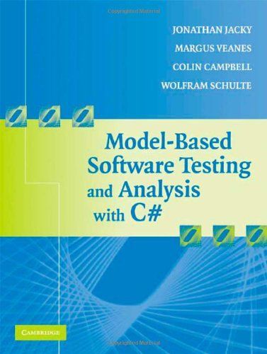 Model-Based Software Testing And Analysis With C#