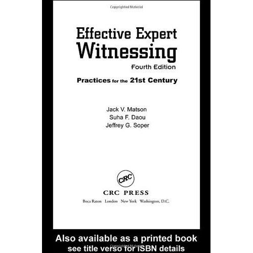 Effective Expert Witnessing