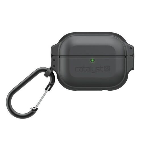 Coque pour AirPods Pro et Pro 2 Étanche Antichocs avec Mousqueton IP68 Catalyst Noir