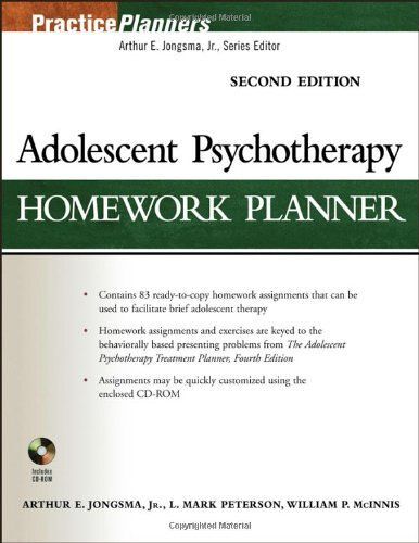 Adolescent Psychotherapy Homework Planner