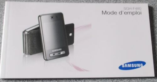 Mode D'emploi Du Téléphone Mobile Samsung Sgh-480 -14x7.5cm-65 Pages En Langue Française