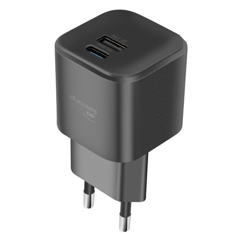 Chargeur Secteur USB C Power Delivery 35W USB Quick Charge 4.0 27W SwisstenNoir