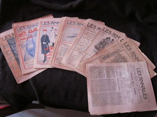 Les Annales Politiques Et Littéraires Lot De 19 Numéros Du 16 Aout 1914 Au 20 Dec.1914 Premiers Numero Correspondant A La Guerre 14/18