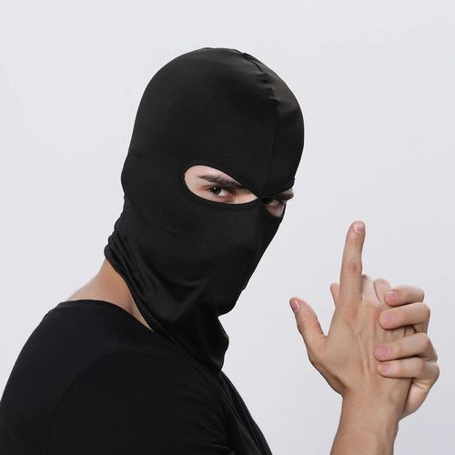 Masque Facial Complet À 3 Trous Pour Homme Et Femme,Cagoule Fine Pour Moto,Vélo,Html,Cyclisme,Ski,Été #H