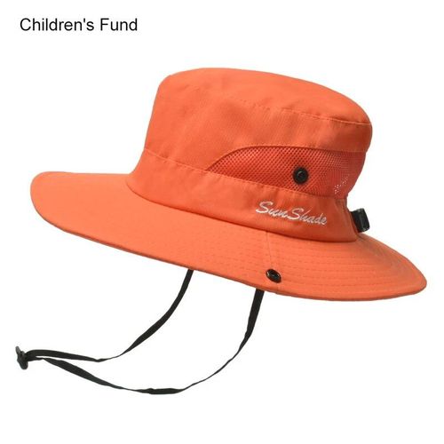 Chapeaux De Soleil D'été Pour Femmes,Queue De Cheval,Protection Uv,Safari,Randonnée,Bord Large,Plage,Casquette De Pêche En Maille Pliable,Grand Bord Large,E27 - Type Kid #I