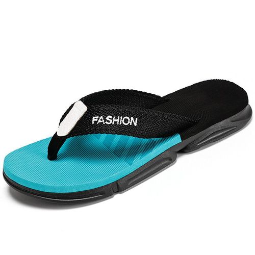 Pantoufles Anti-Ald Bleues Pour Homme,Tongs De Plage,Confortables Et Légères,Grande Taille 47