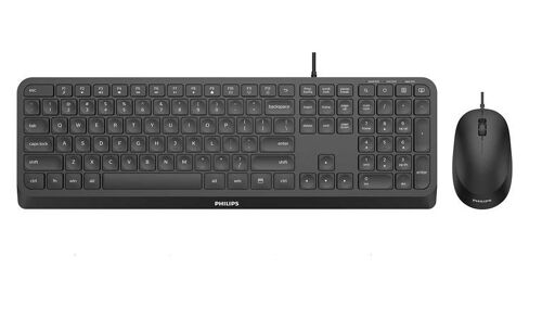Philips 2000 series SPT6207B/34 clavier Souris incluse Maison USB Noir