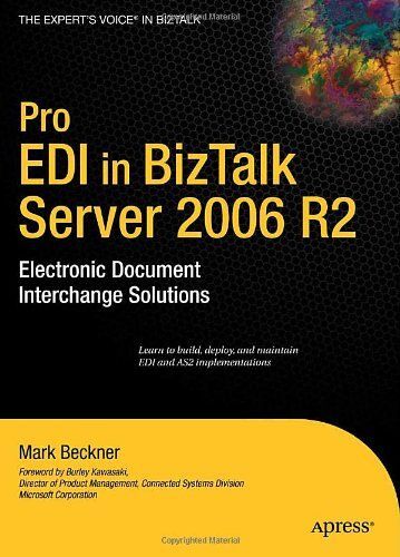 Pro Edi In Biztalk Server 2006 R2