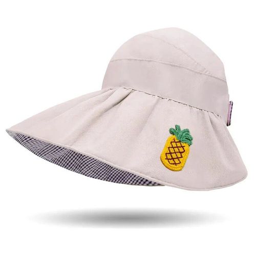 Chapeau De Soleil Africain Haut De Gamme Pour Femme,Grand Avant-Toit,Protection Solaire,Chapeau De Poisson Pliable,Chapeau De Suffolk,Chapeau De Randonnée À Grand Bord,Été - Type Cartoon 3