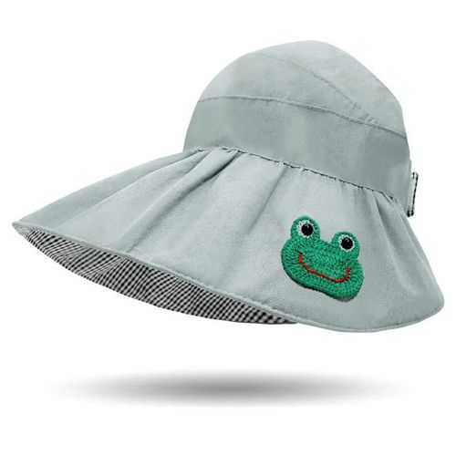 Chapeau De Soleil Africain Haut De Gamme Pour Femme,Grand Avant-Toit,Protection Solaire,Chapeau De Poisson Pliable,Chapeau De Suffolk,Chapeau De Randonnée À Grand Bord,Été - Type Cartoon 6