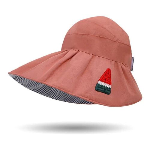 Chapeau De Soleil Africain Haut De Gamme Pour Femme,Grand Avant-Toit,Protection Solaire,Chapeau De Poisson Pliable,Chapeau De Suffolk,Chapeau De Randonnée À Grand Bord,Été - Type Cartoon 5