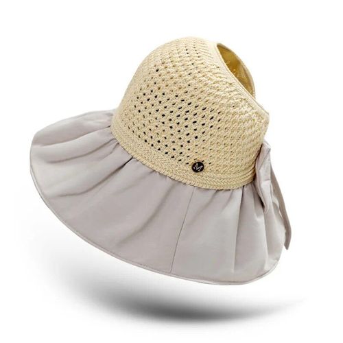 Chapeau De Soleil Africain Haut De Gamme Pour Femme,Grand Avant-Toit,Protection Solaire,Chapeau De Poisson Pliable,Chapeau De Suffolk,Chapeau De Randonnée À Grand Bord,Été - Type E